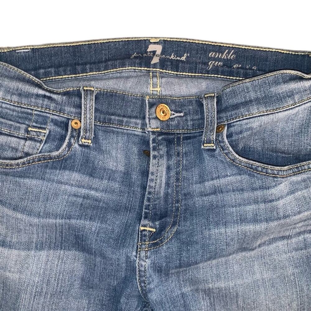 7 For All Mankind Women's Gwenevere Ankle Mid Rise Jeans Size 27